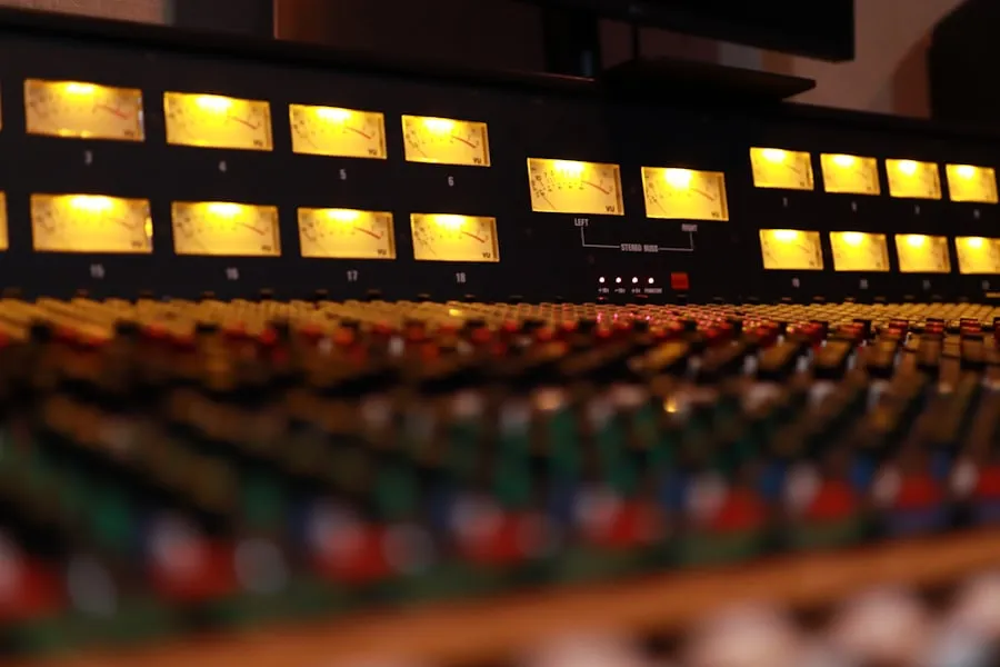 Studio mixing desk